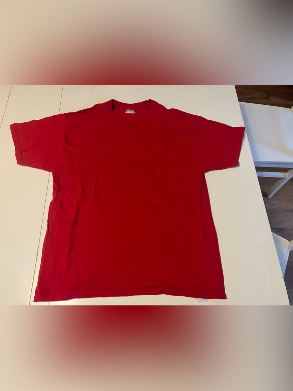 Classic Red Men's Crew Neck T-Shirt